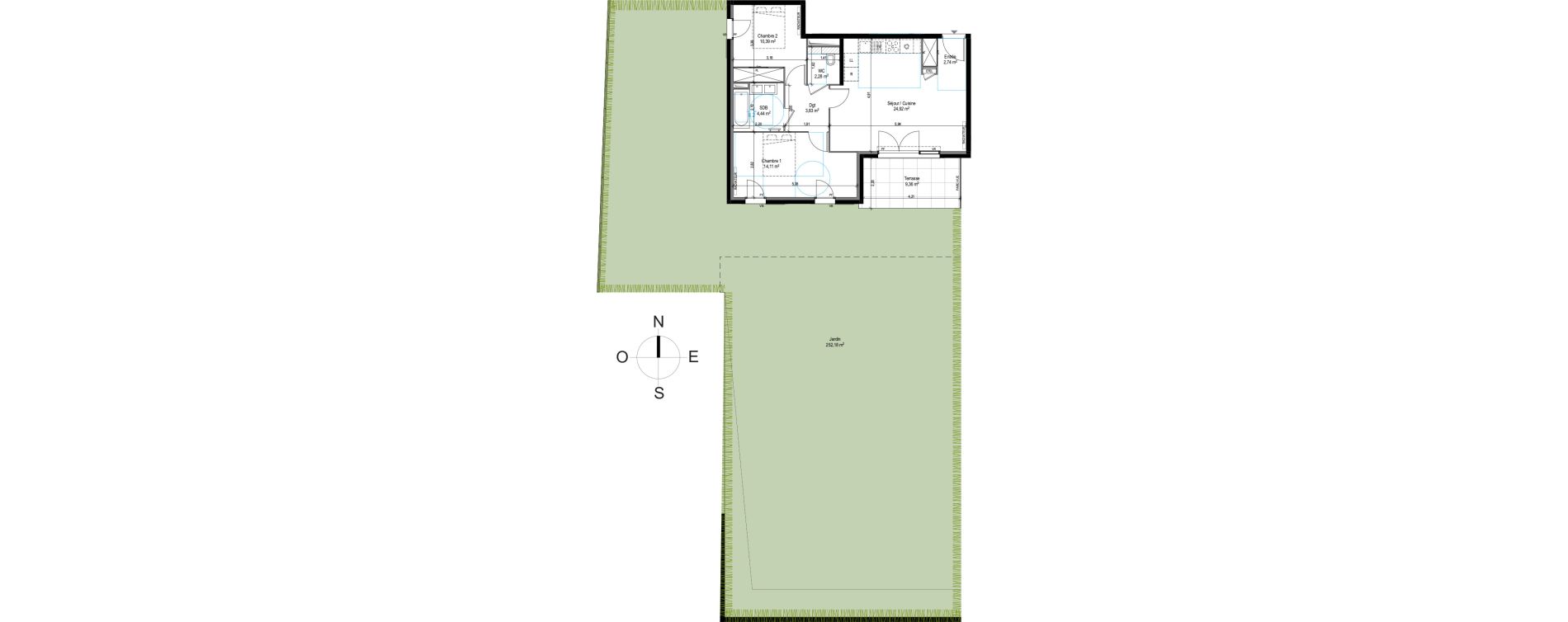 Appartement T3 de 62,71 m2 &agrave; Puget-Sur-Argens Centre