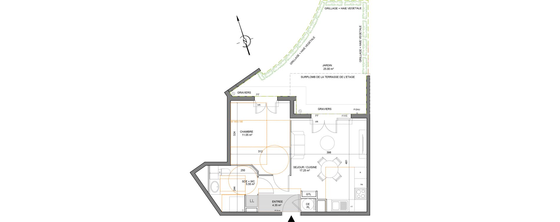 Appartement T2 de 38,20 m2 &agrave; Puget-Sur-Argens Centre