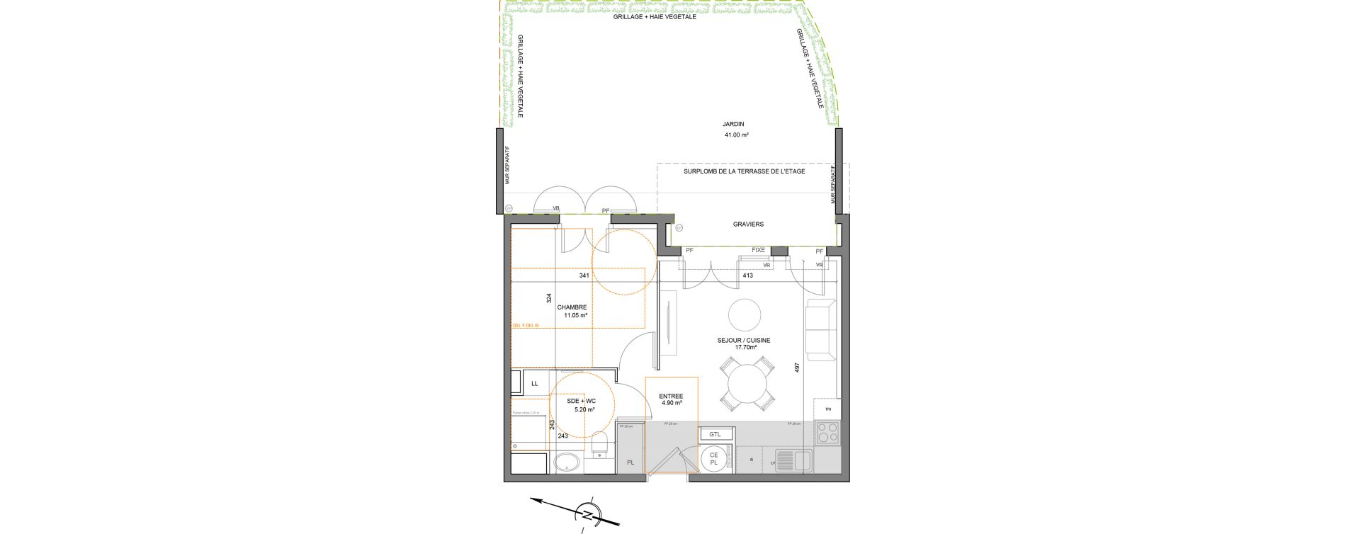 Appartement T2 de 38,85 m2 &agrave; Puget-Sur-Argens Centre