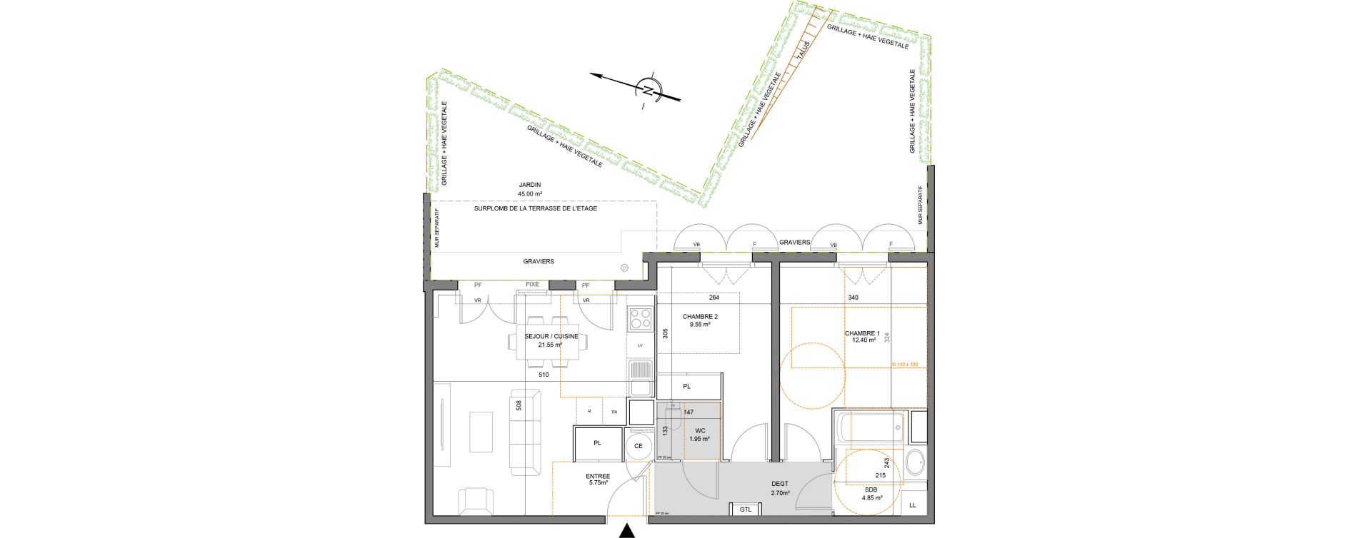 Appartement T3 de 58,75 m2 &agrave; Puget-Sur-Argens Centre
