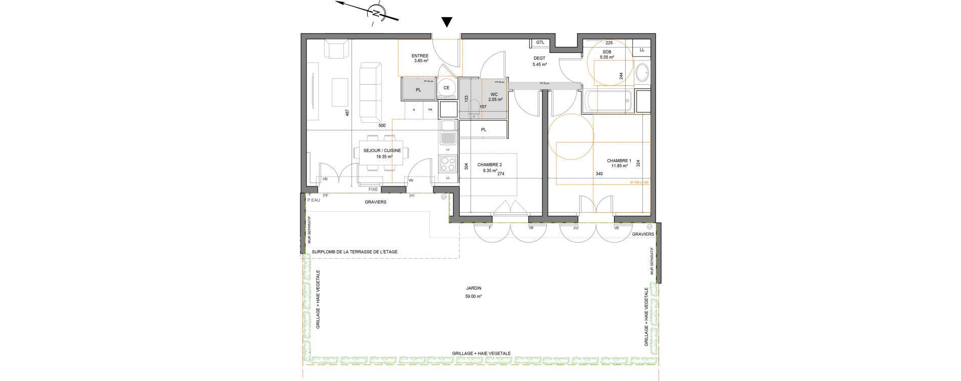 Appartement T3 de 56,75 m2 &agrave; Puget-Sur-Argens Centre