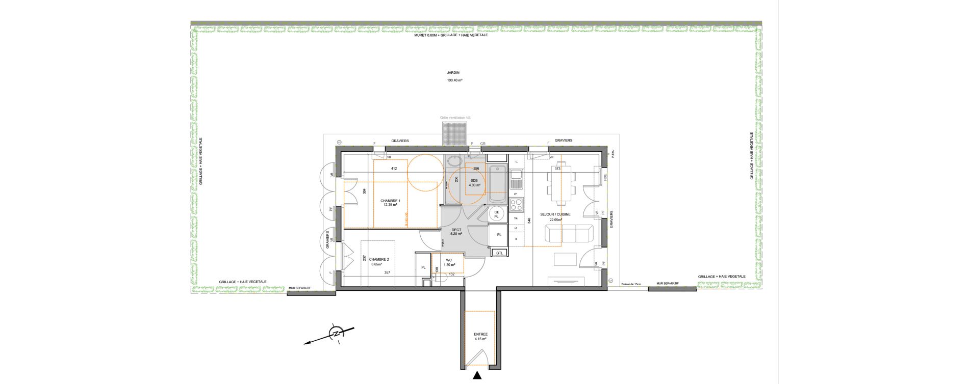 Appartement T3 de 59,65 m2 &agrave; Puget-Sur-Argens Centre