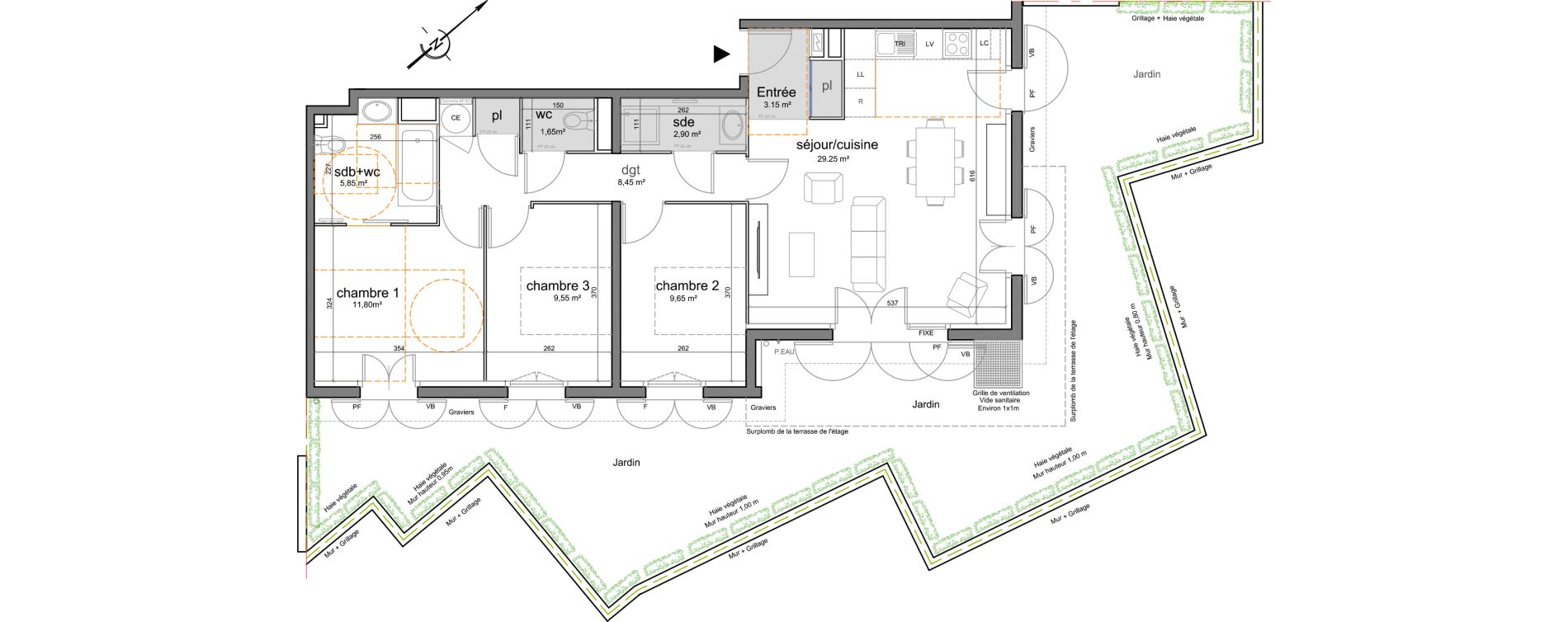 Appartement T4 de 82,25 m2 &agrave; Puget-Sur-Argens Centre