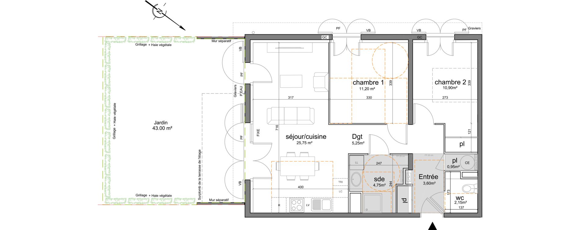 Appartement T3 de 64,55 m2 &agrave; Puget-Sur-Argens Centre