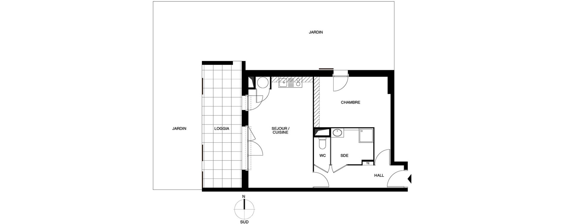 Appartement T2 de 47,20 m2 &agrave; Puget-Sur-Argens Centre