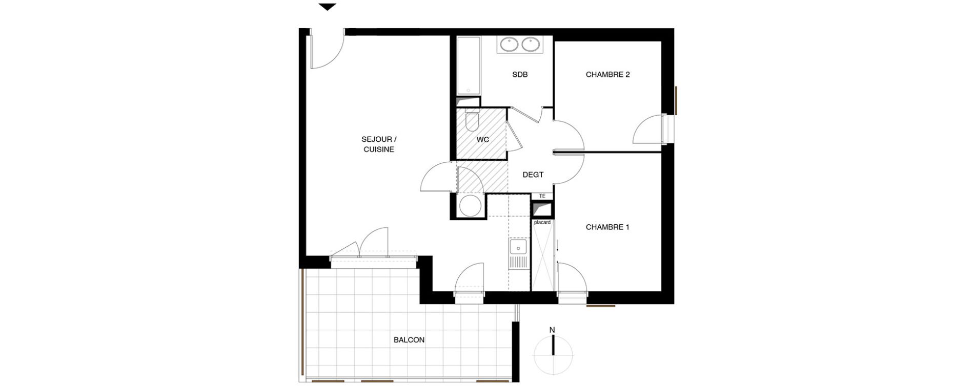 Appartement T3 de 65,55 m2 &agrave; Puget-Sur-Argens Centre