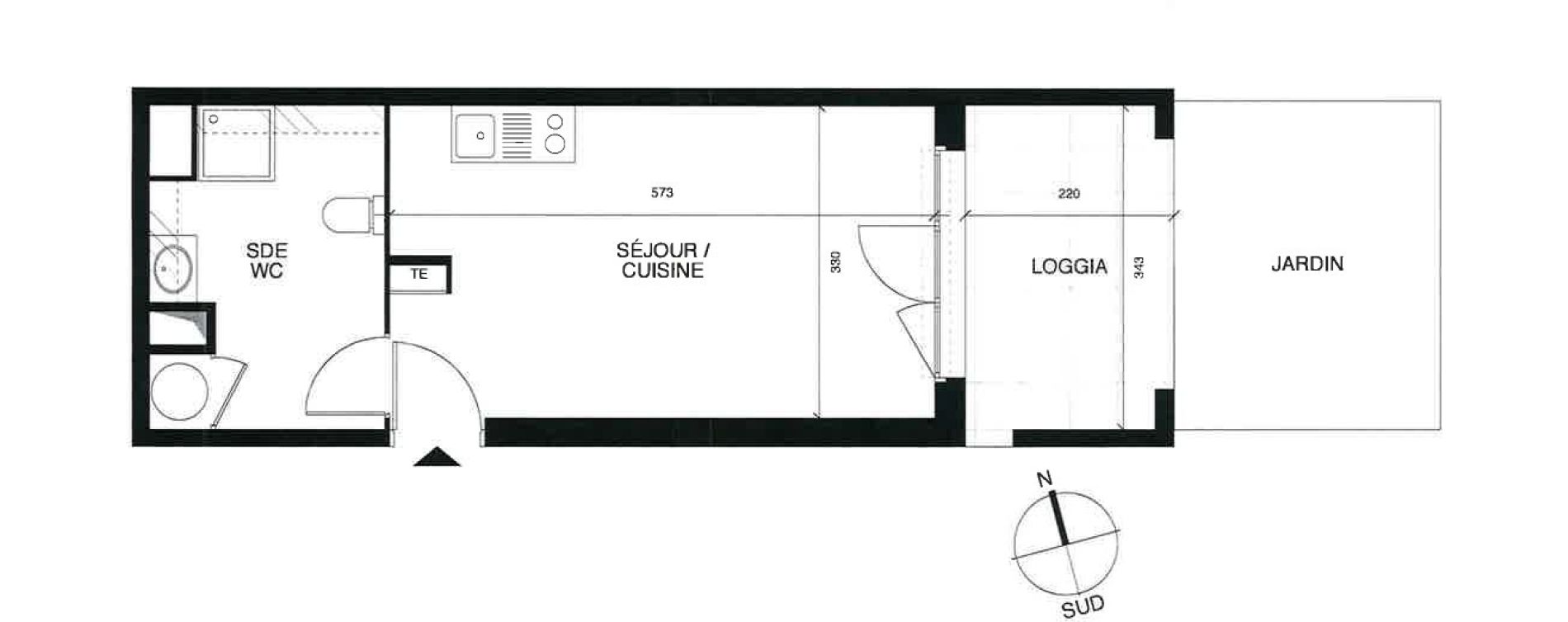 Appartement T1 de 26,05 m2 &agrave; Puget-Sur-Argens Centre