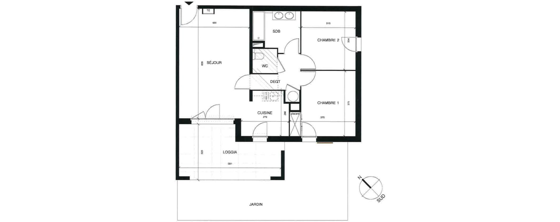 Appartement T3 de 66,00 m2 &agrave; Puget-Sur-Argens Centre