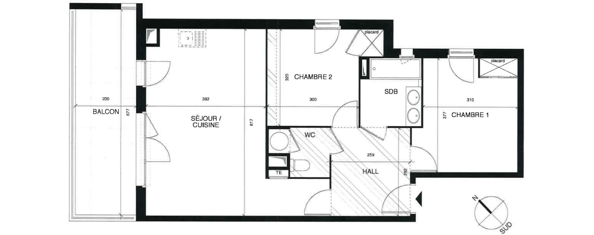Appartement T3 de 63,45 m2 &agrave; Puget-Sur-Argens Centre