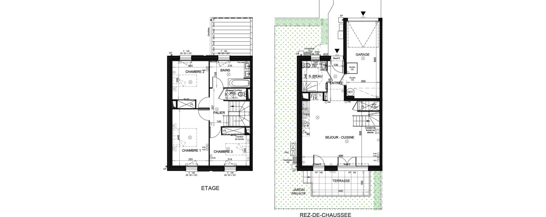Villa T4 de 81,15 m2 &agrave; Puget-Sur-Argens Centre