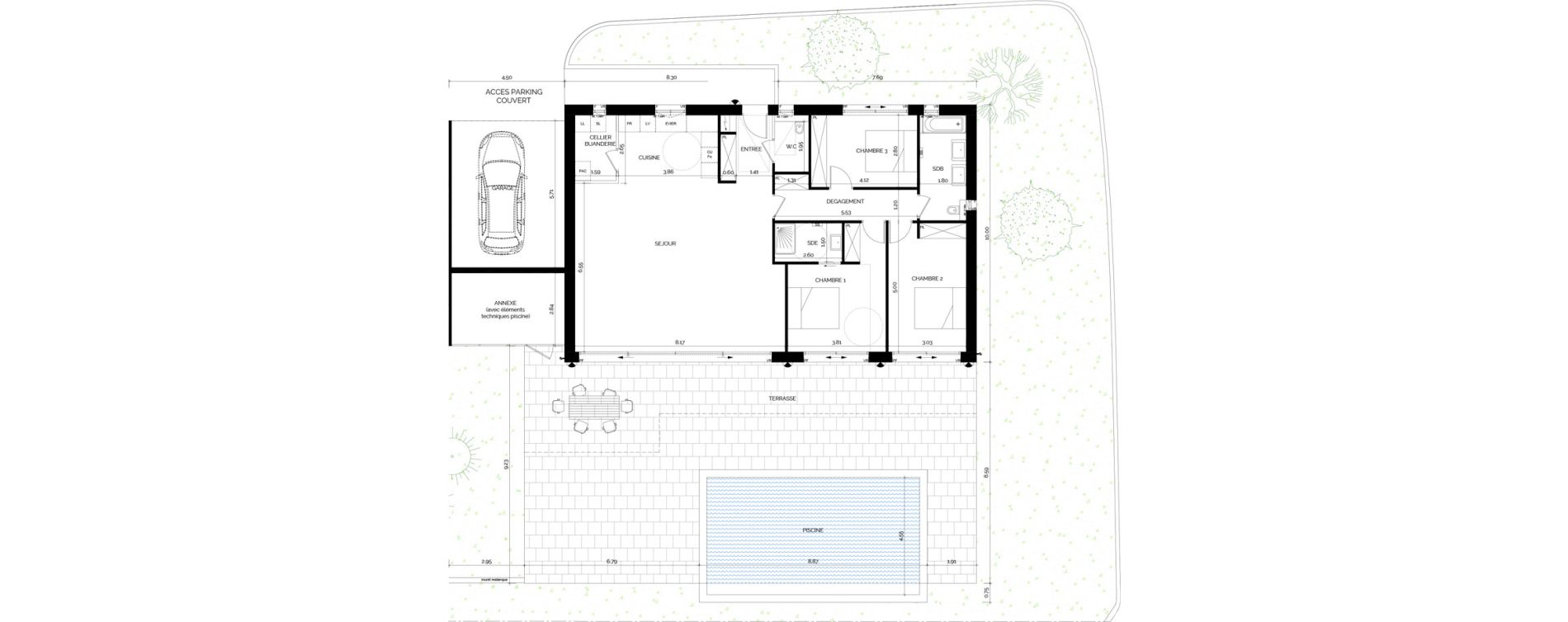 Villa T4 de 134,81 m2 &agrave; Rayol-Canadel-Sur-Mer Centre