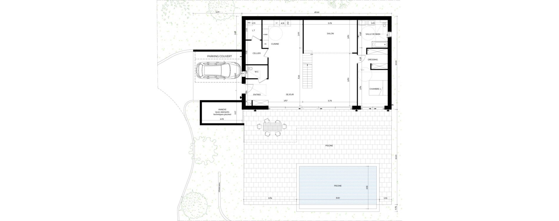 Villa T5 de 219,29 m2 &agrave; Rayol-Canadel-Sur-Mer Centre