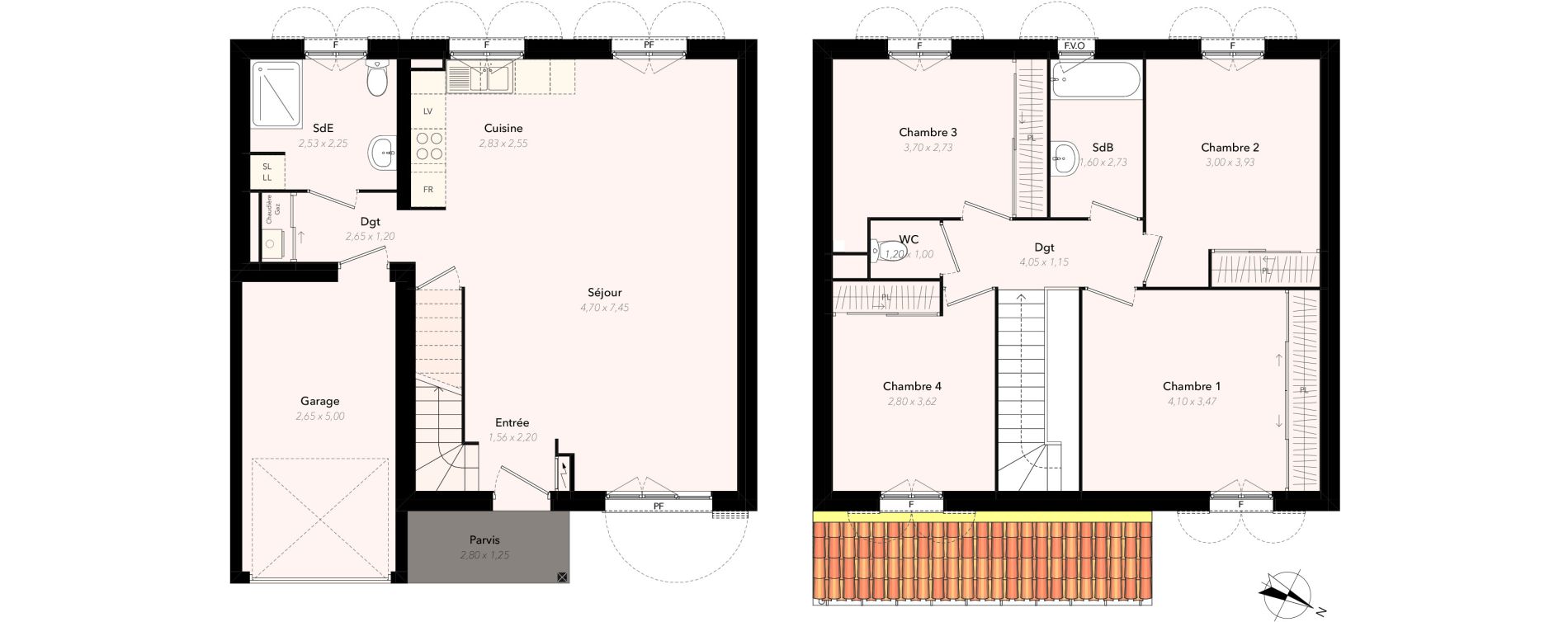 Maison T6 de 104,11 m2 &agrave; Rocbaron Centre