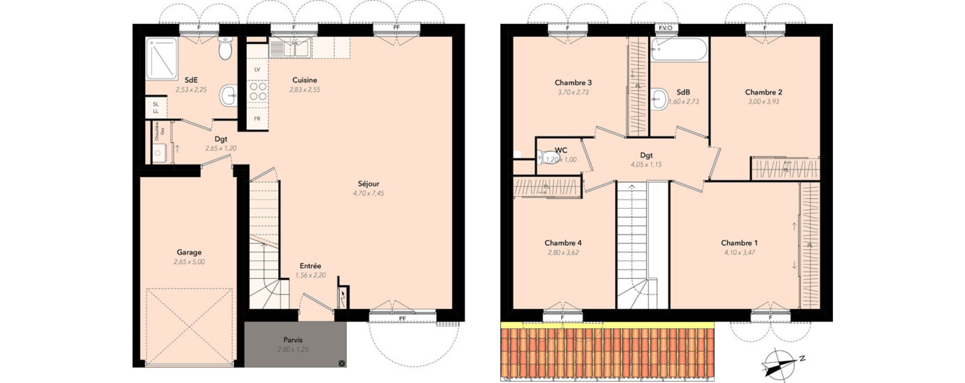 Maison T6 de 104,11 m2 &agrave; Rocbaron Centre