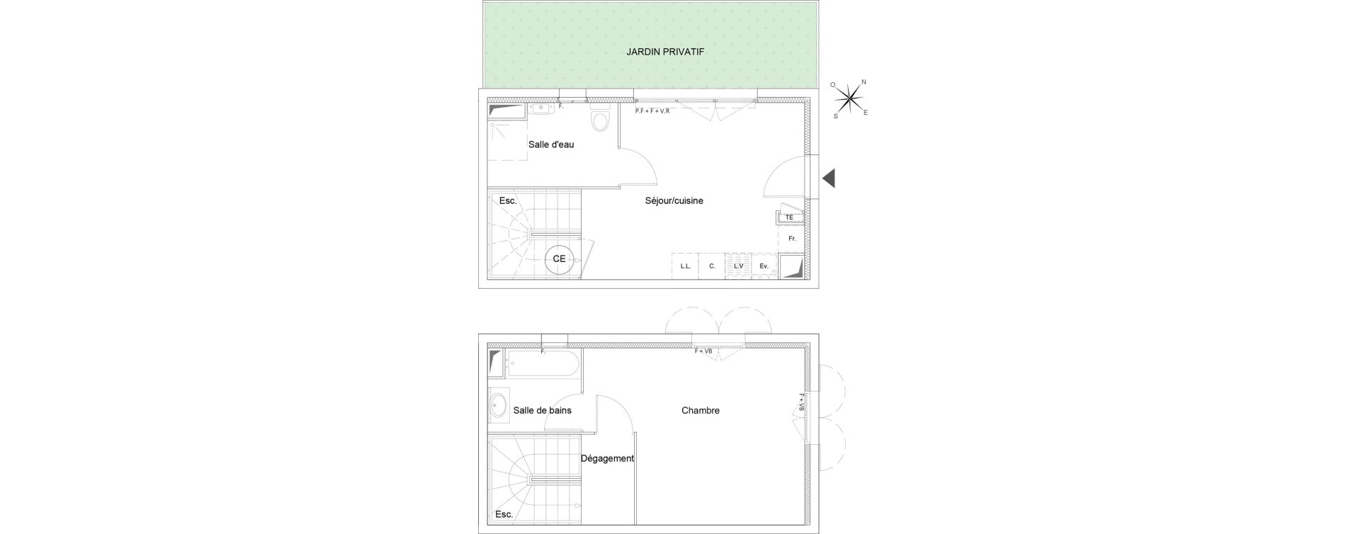 Villa T2 de 48,50 m2 &agrave; Saint-Maximin-La-Sainte-Baume Centre sud