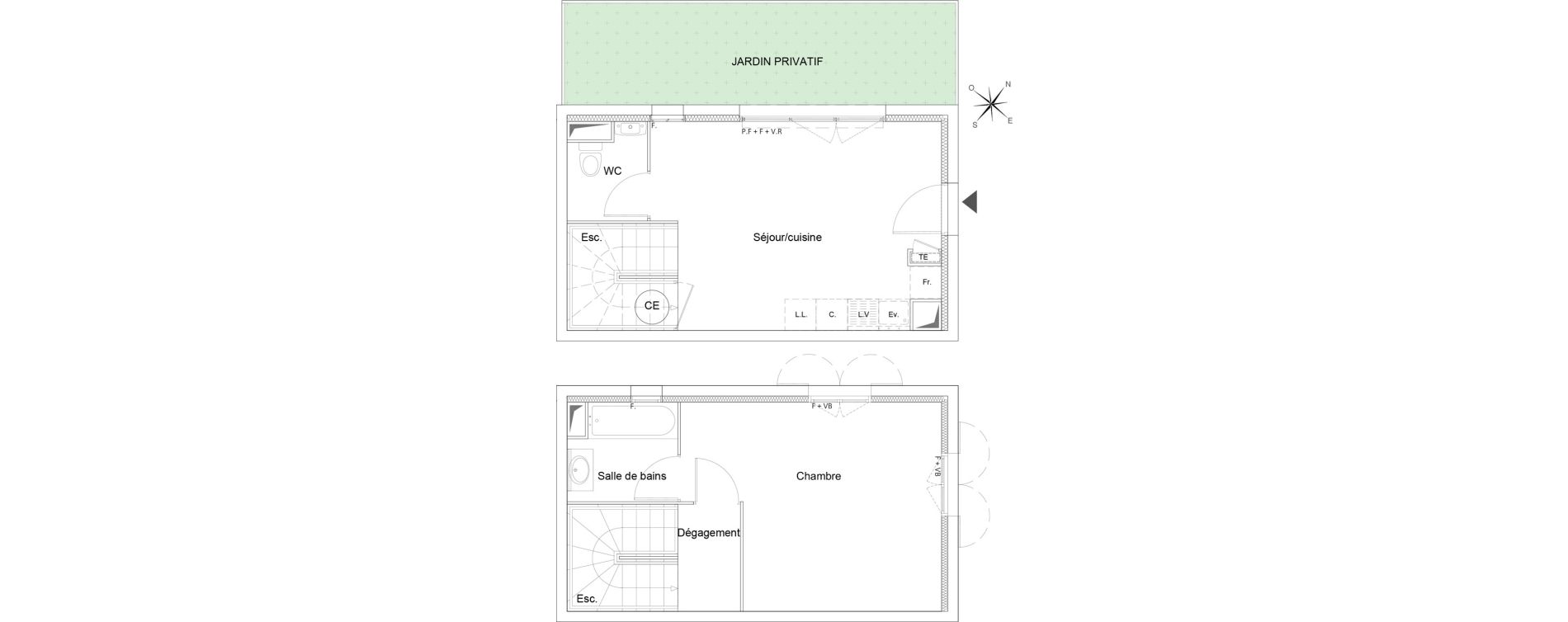 Villa T2 de 48,50 m2 &agrave; Saint-Maximin-La-Sainte-Baume Centre sud