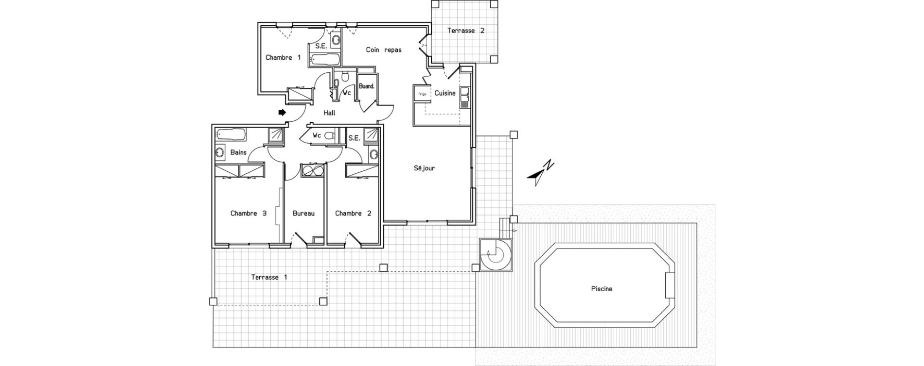 Appartement T5 de 130,47 m2 &agrave; Saint-Rapha&euml;l Cerceron - peire sarade