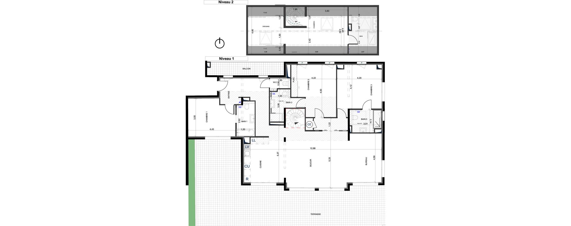 Appartement T5 de 184,00 m2 &agrave; Saint-Rapha&euml;l Cerceron - peire sarade