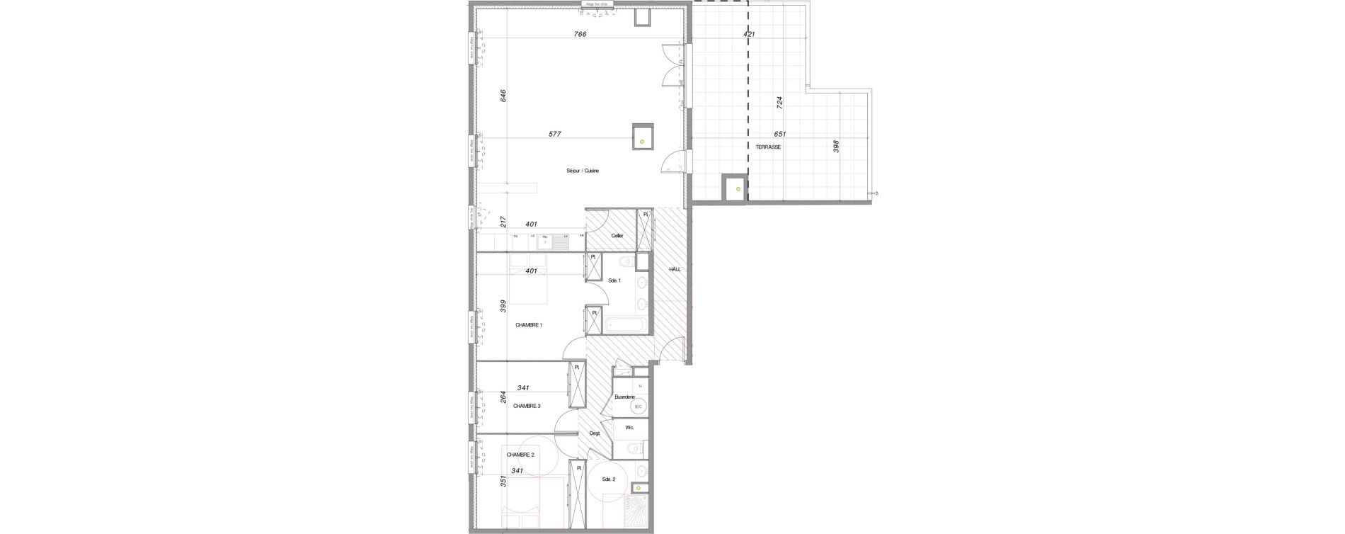 Appartement T4 de 135,77 m2 &agrave; Saint-Rapha&euml;l Valescure