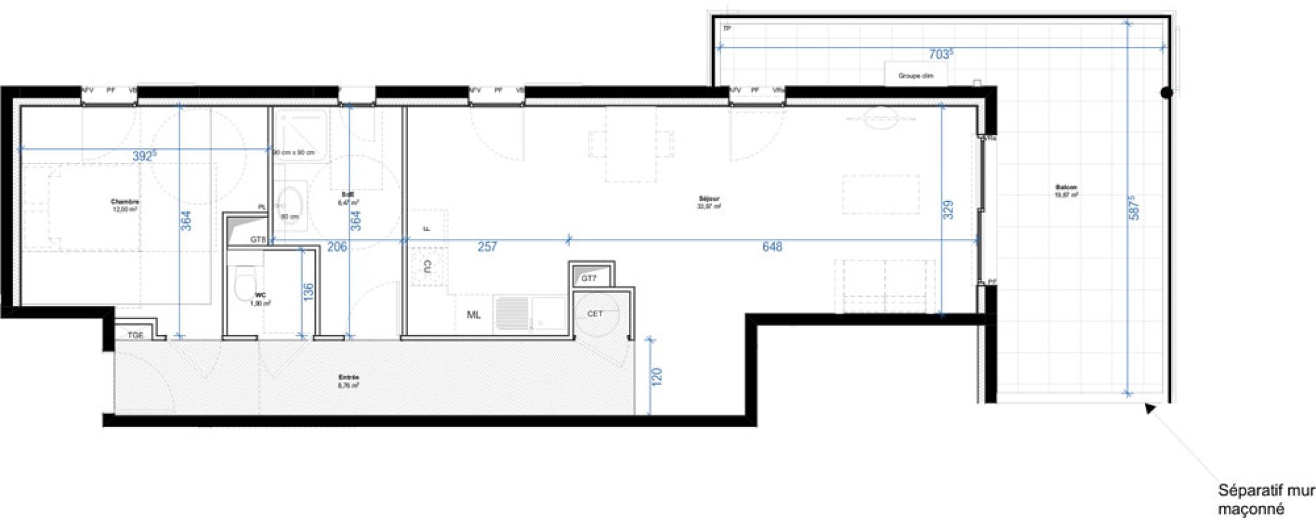 Appartement T2 de 63,10 m2 &agrave; Saint-Rapha&euml;l Peyron - saint-s&eacute;bastien