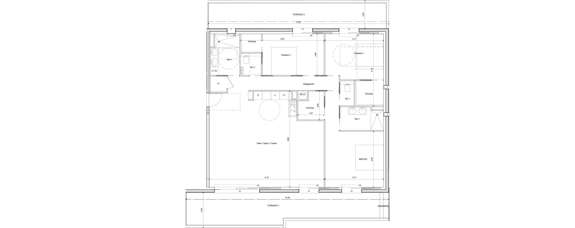 Appartement T4 de 134,76 m2 &agrave; Saint-Tropez Centre