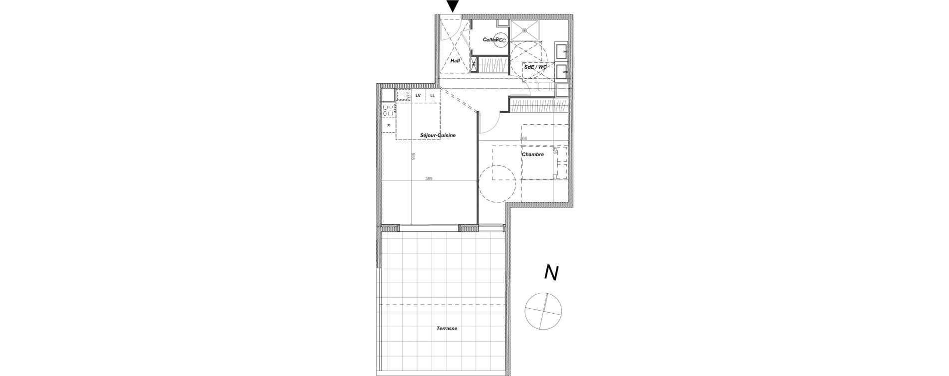 Appartement T2 de 52,60 m2 &agrave; Sainte-Maxime Centre