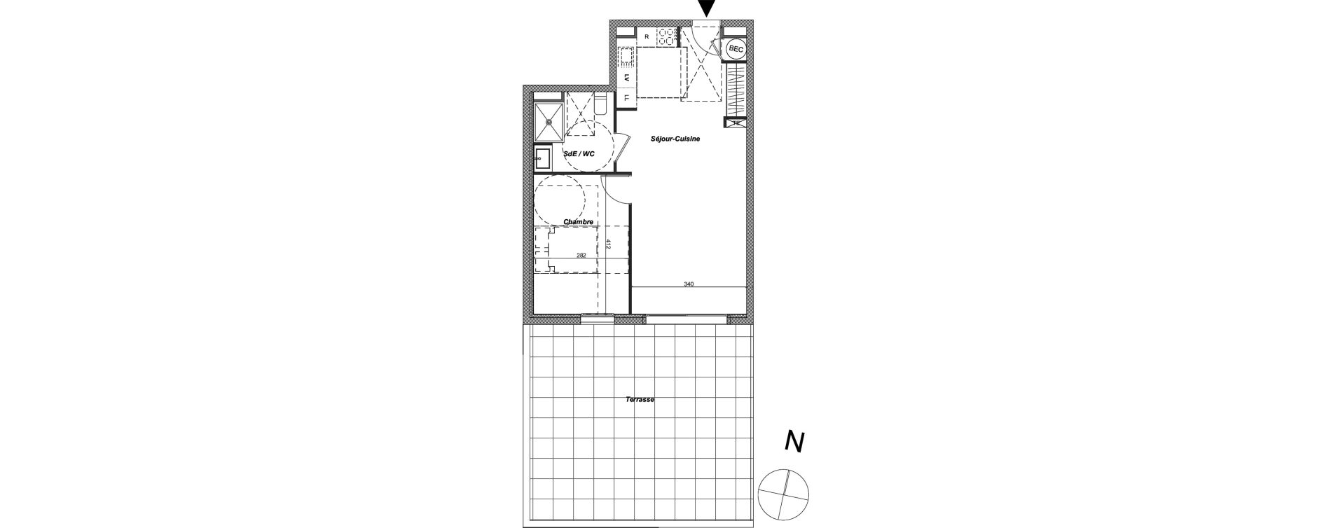 Appartement T2 de 46,97 m2 &agrave; Sainte-Maxime Centre