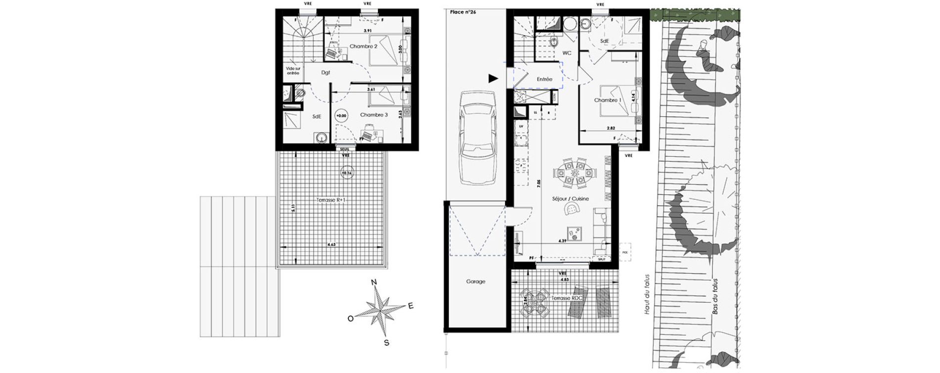 Villa T4 de 79,18 m2 &agrave; Sanary-Sur-Mer Centre