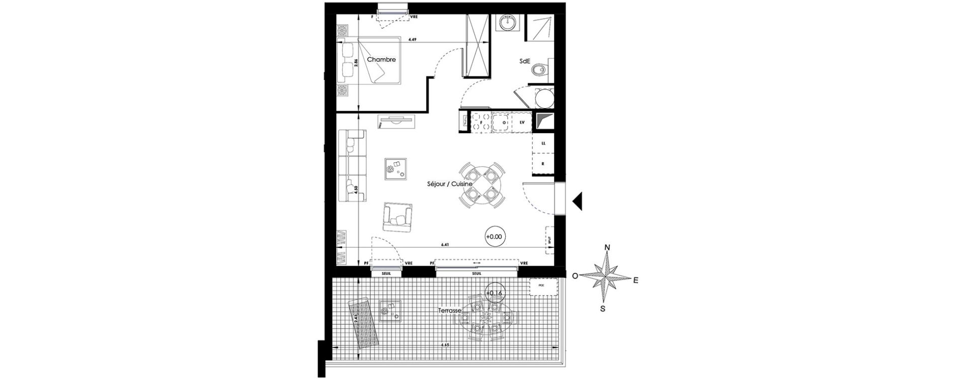 Appartement T2 de 46,20 m2 &agrave; Sanary-Sur-Mer Centre