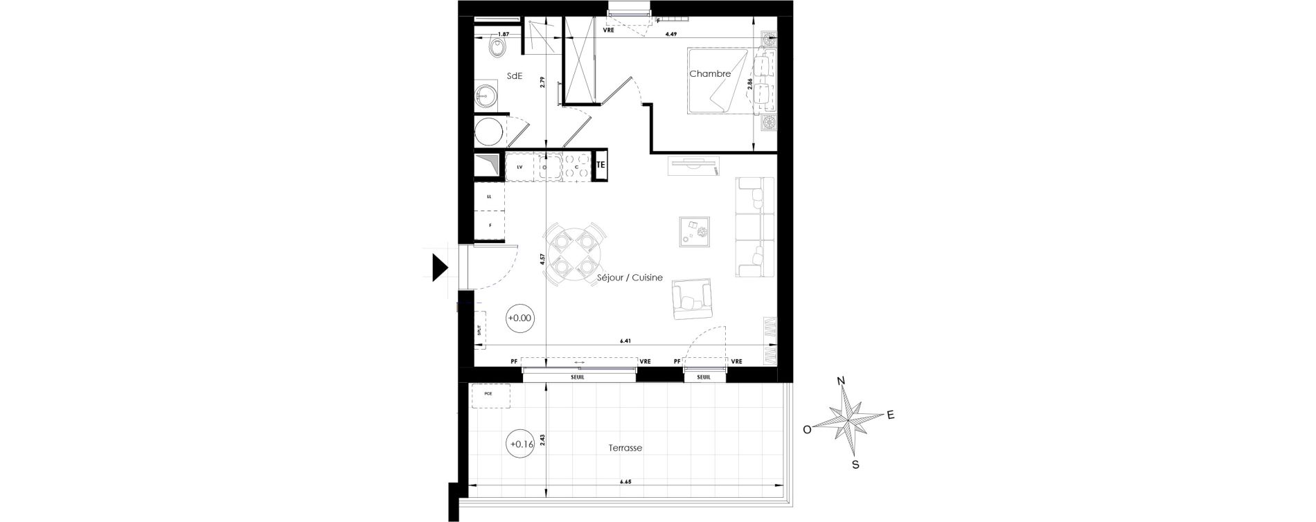 Appartement T2 de 46,00 m2 &agrave; Sanary-Sur-Mer Centre