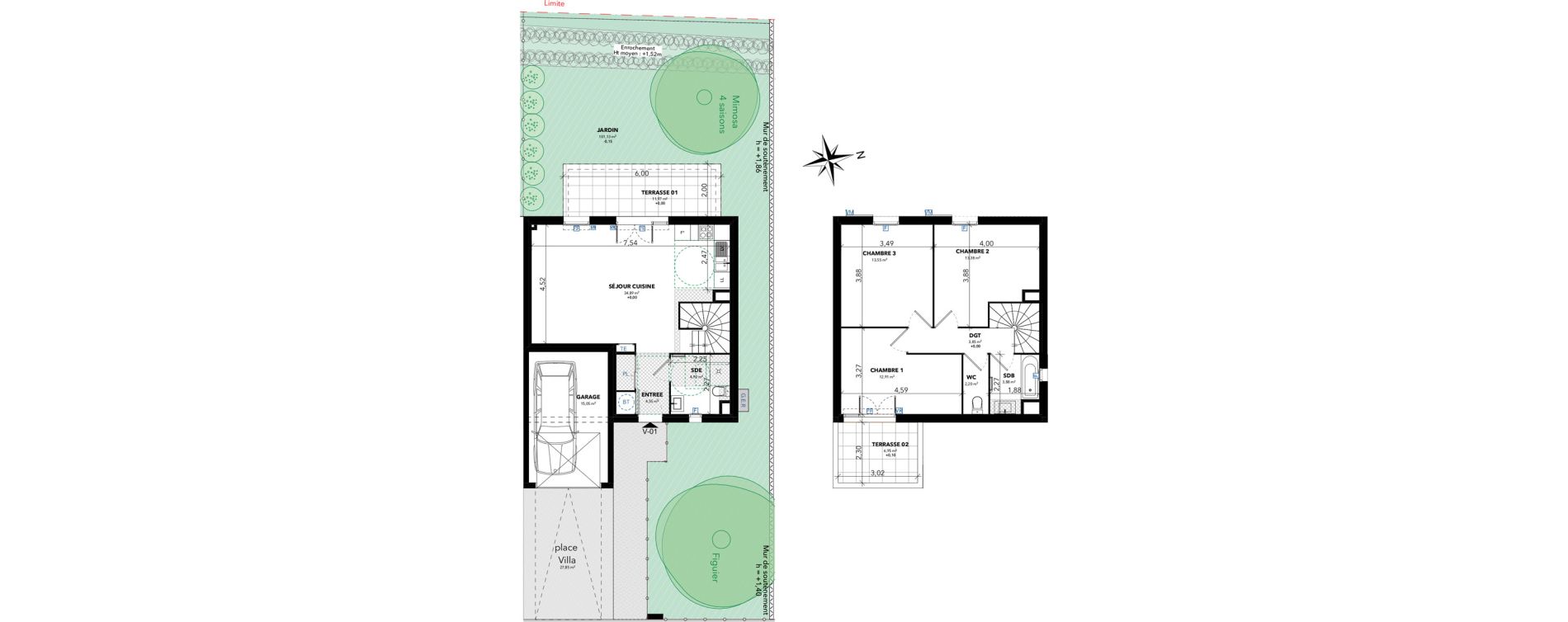 Villa T4 de 94,10 m2 &agrave; Sanary-Sur-Mer Centre