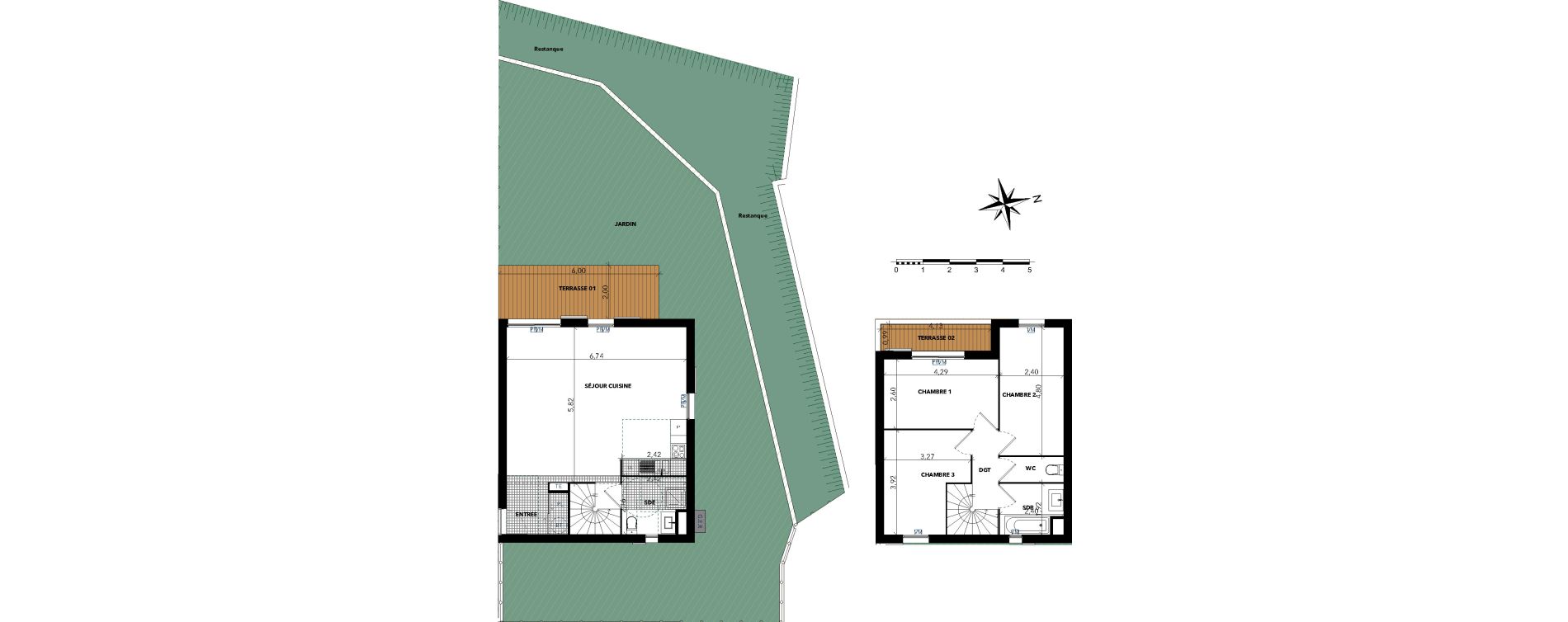 Villa T4 de 94,43 m2 &agrave; Sanary-Sur-Mer Centre