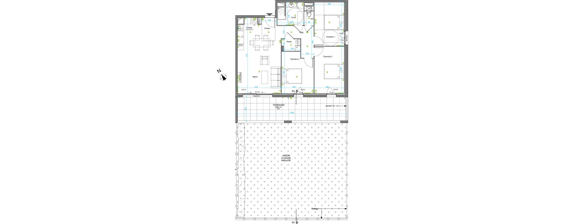 Appartement T4 de 77,37 m2 &agrave; Sanary-Sur-Mer Centre