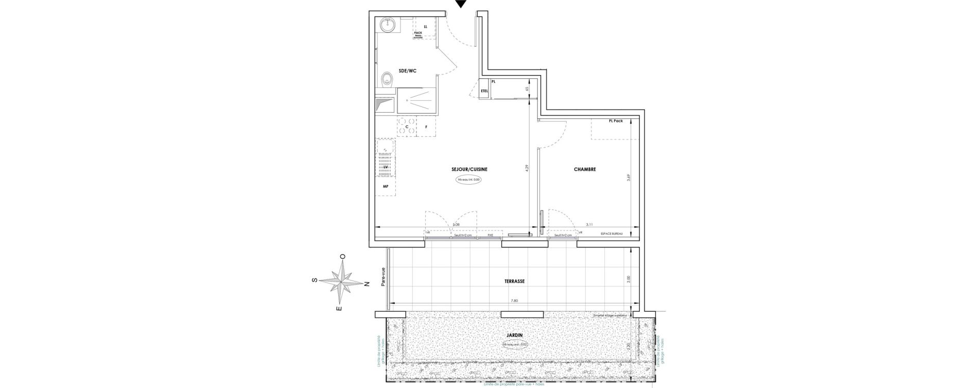 Appartement T2 de 41,83 m2 &agrave; Six-Fours-Les-Plages Verger