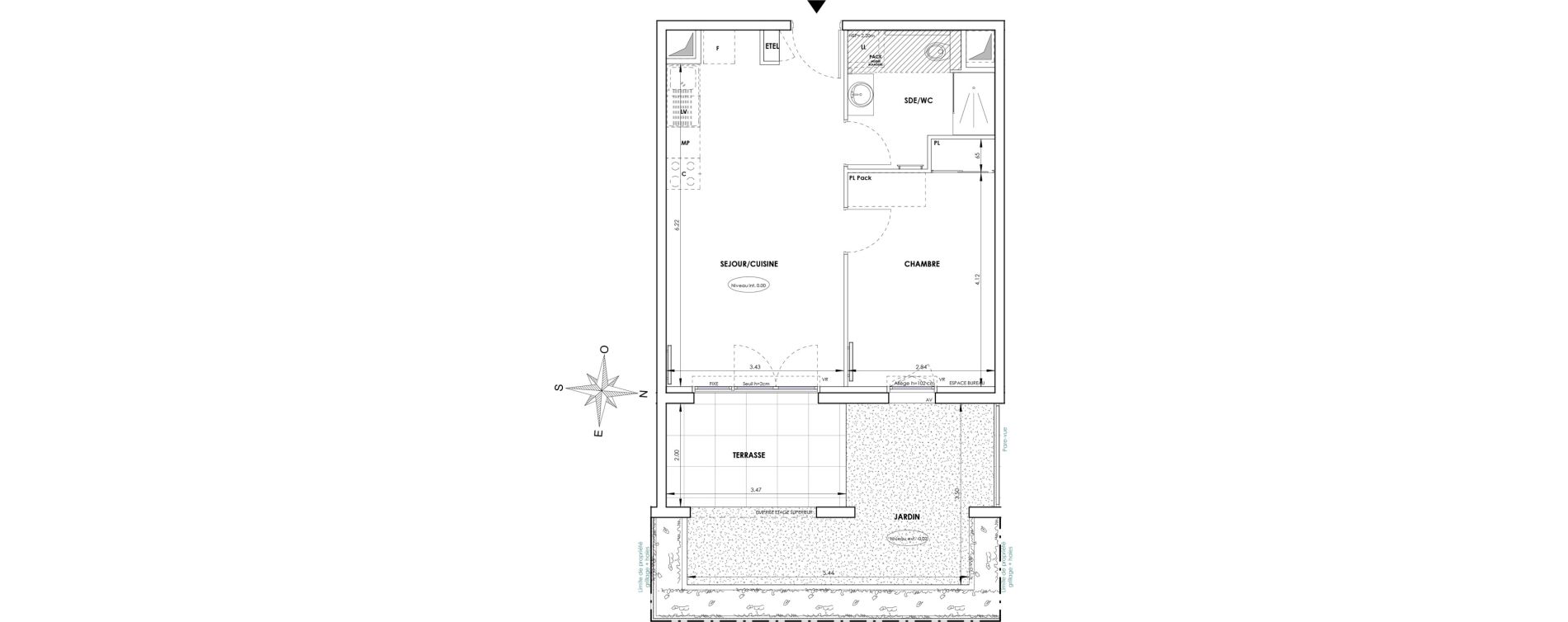 Appartement T2 de 41,60 m2 &agrave; Six-Fours-Les-Plages Verger