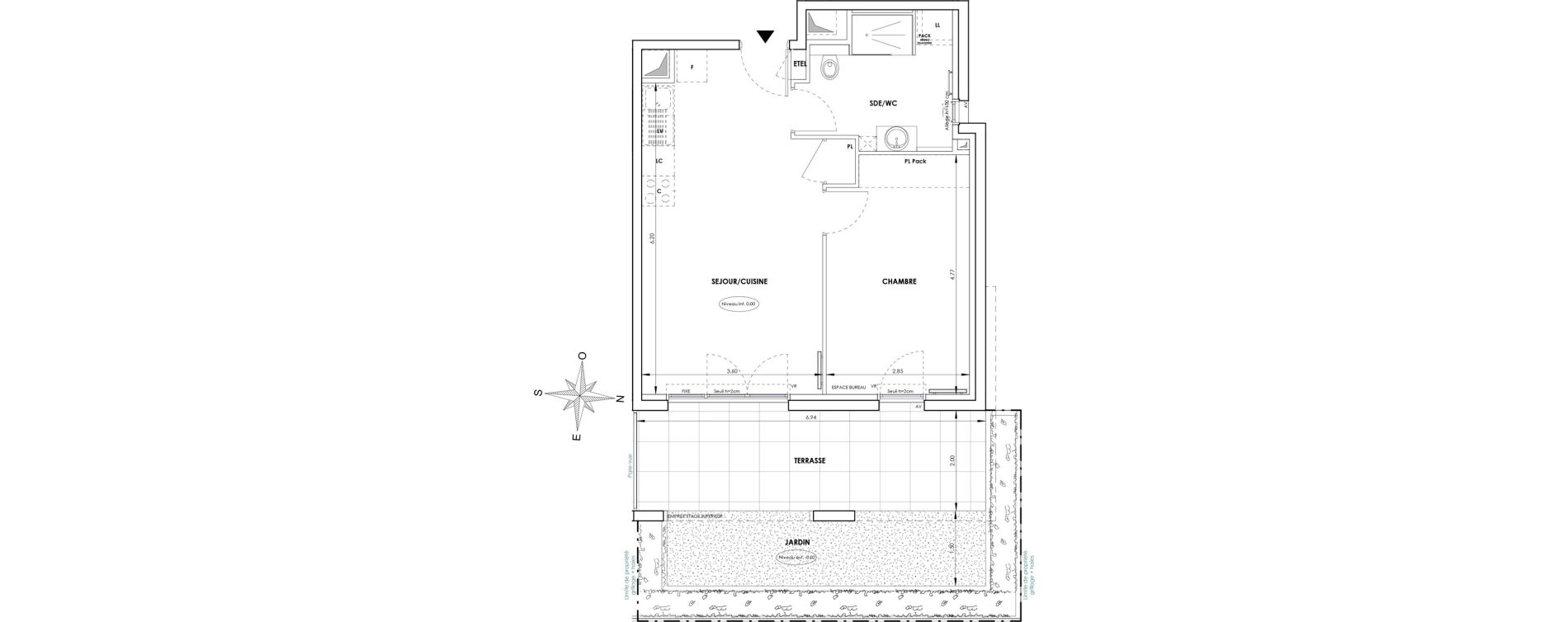 Appartement T2 de 44,17 m2 &agrave; Six-Fours-Les-Plages Verger
