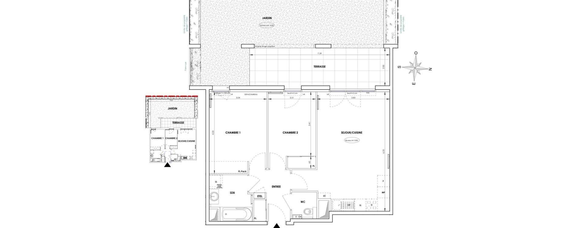 Appartement T3 de 60,40 m2 &agrave; Six-Fours-Les-Plages Verger
