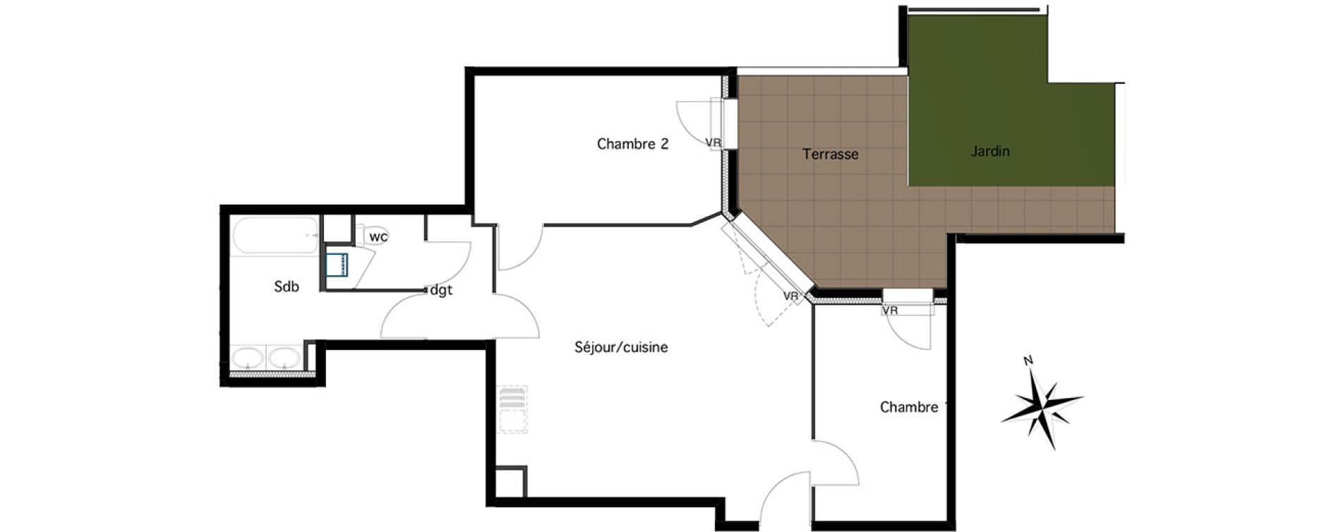 Appartement T3 de 65,83 m2 &agrave; Six-Fours-Les-Plages Centre