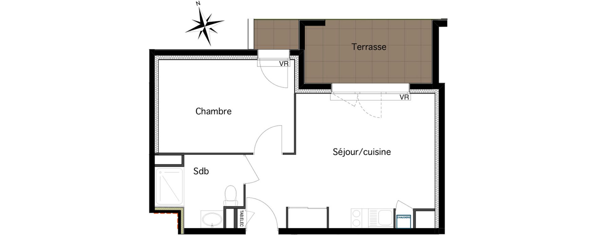 Appartement T2 de 36,99 m2 &agrave; Six-Fours-Les-Plages Centre