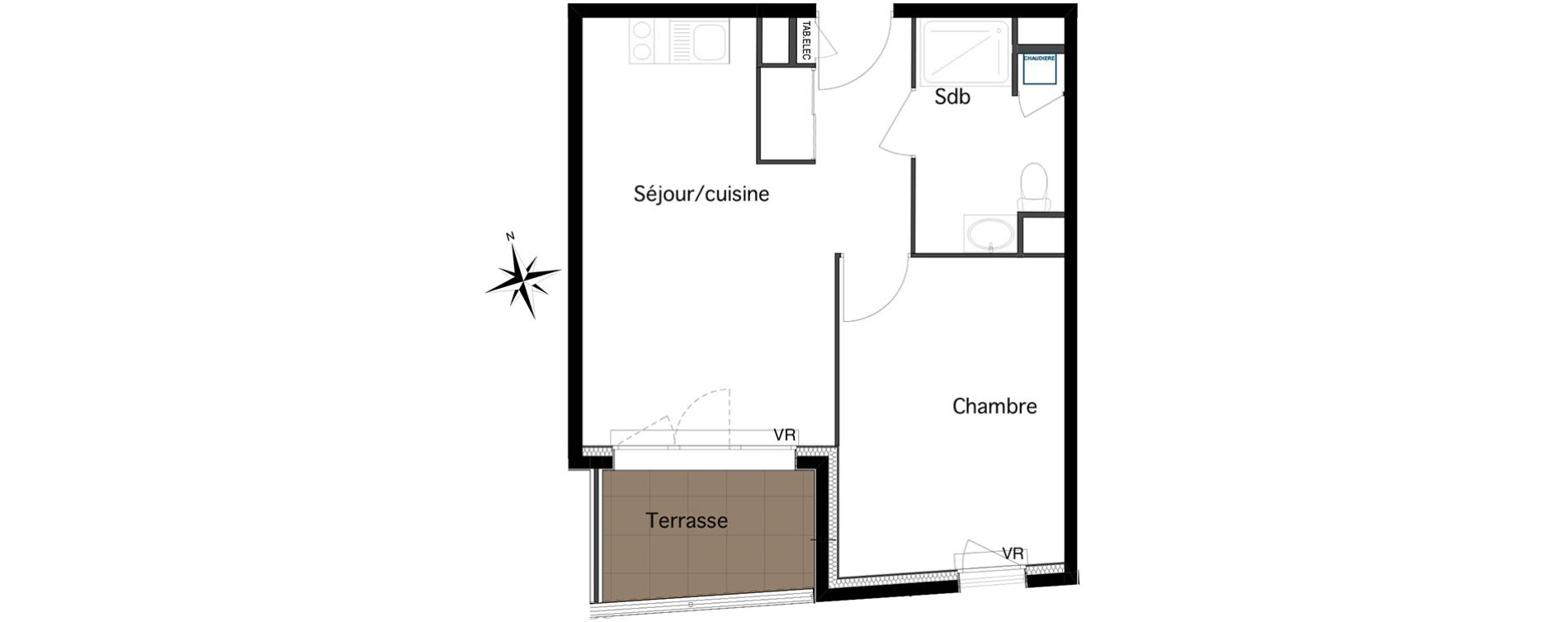 Appartement T2 de 38,19 m2 &agrave; Six-Fours-Les-Plages Centre