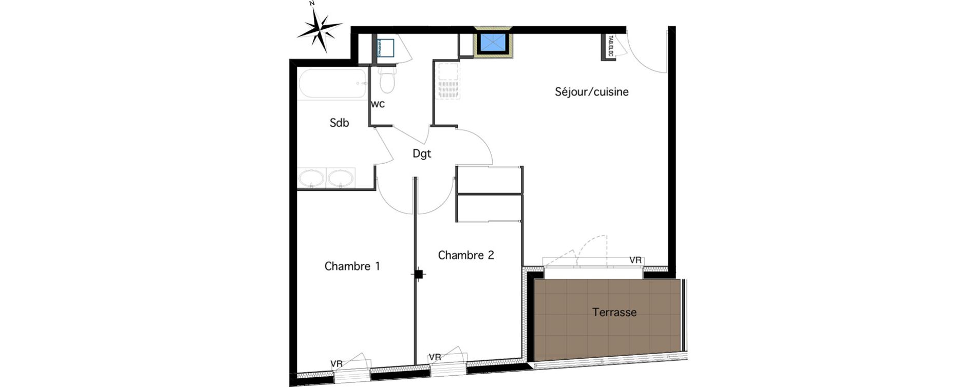 Appartement T3 de 58,85 m2 &agrave; Six-Fours-Les-Plages Centre