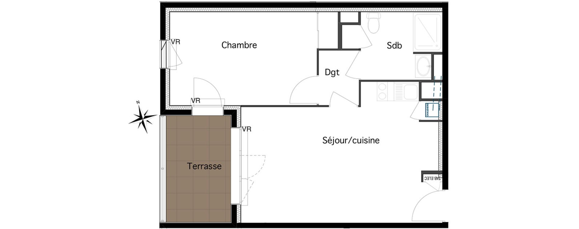 Appartement T2 de 44,87 m2 &agrave; Six-Fours-Les-Plages Centre
