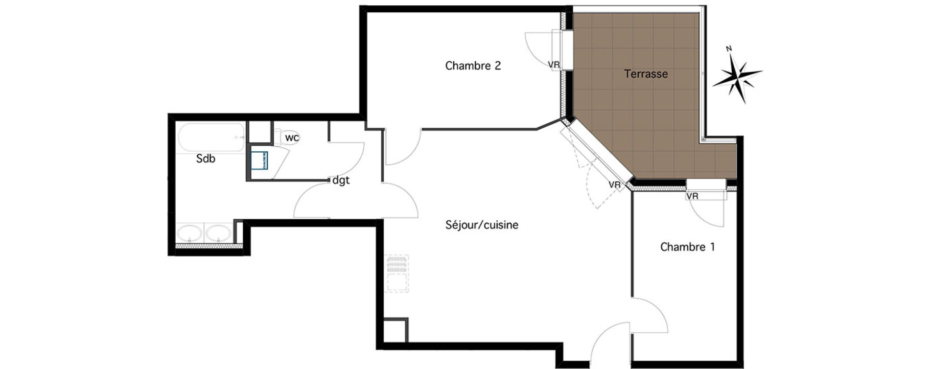 Appartement T3 de 65,86 m2 &agrave; Six-Fours-Les-Plages Centre