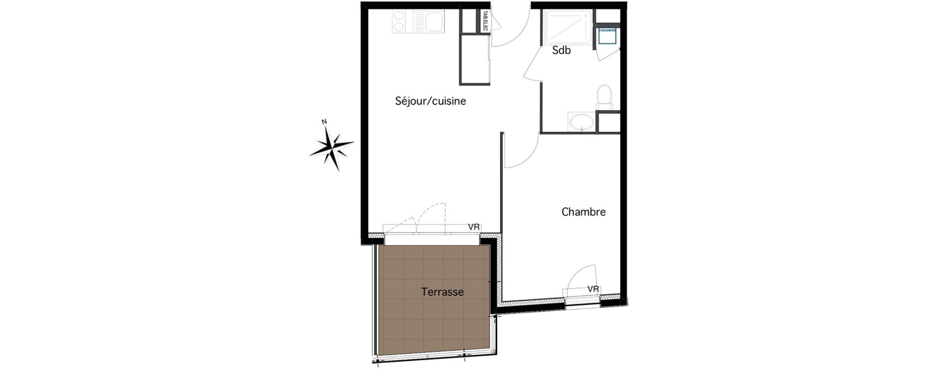 Appartement T2 de 38,14 m2 &agrave; Six-Fours-Les-Plages Centre