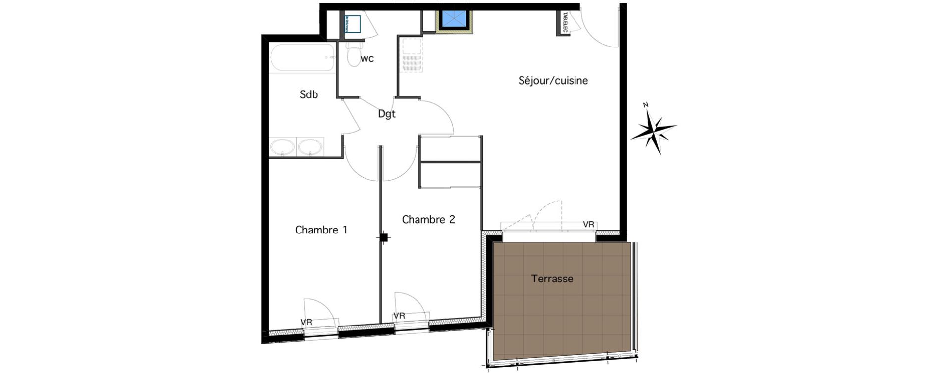 Appartement T3 de 58,73 m2 &agrave; Six-Fours-Les-Plages Centre