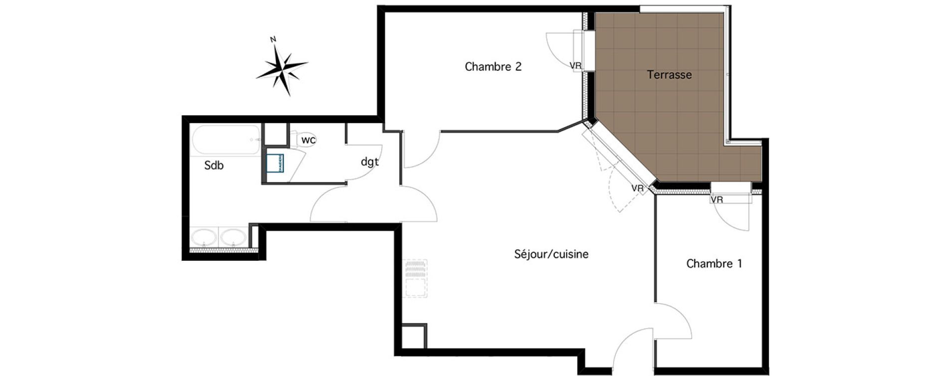 Appartement T3 de 65,87 m2 &agrave; Six-Fours-Les-Plages Centre