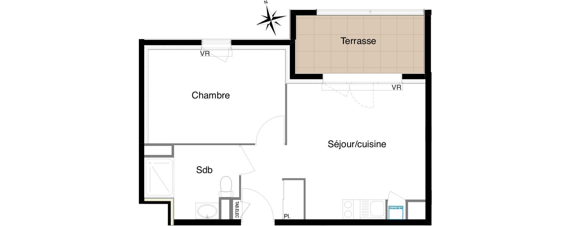 Appartement T2 de 36,70 m2 &agrave; Six-Fours-Les-Plages Centre