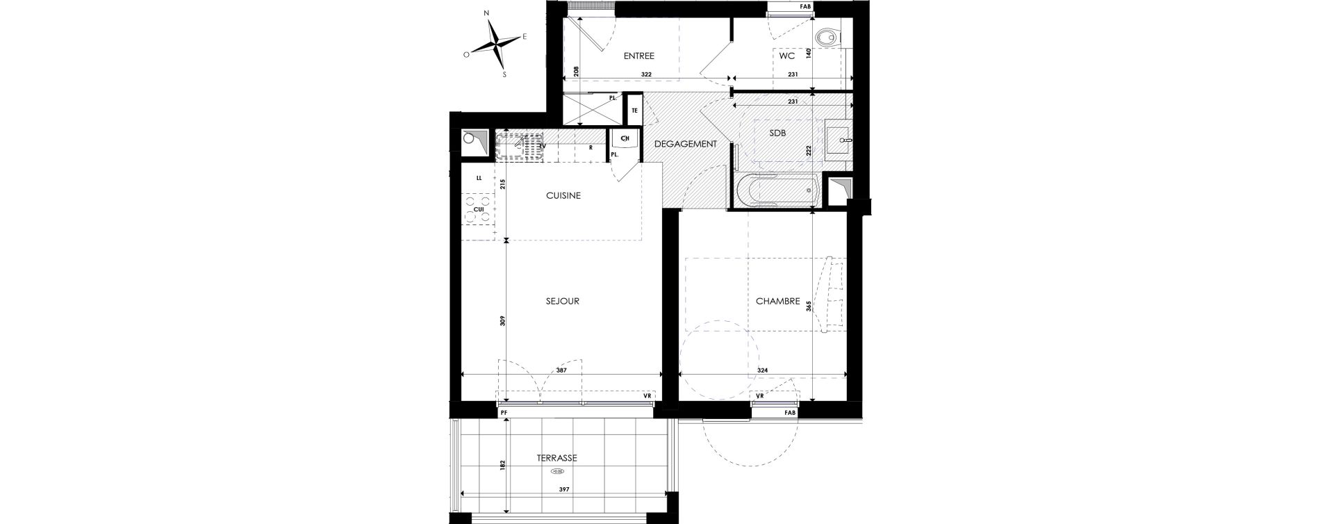 Appartement T2 de 48,10 m2 &agrave; Six-Fours-Les-Plages Les playes