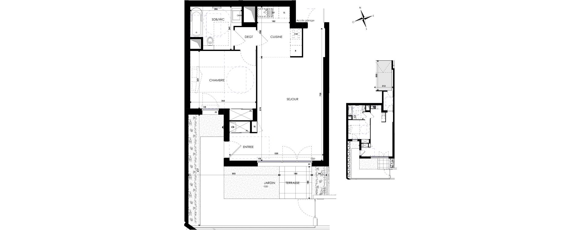 Appartement T2 de 52,30 m2 &agrave; Six-Fours-Les-Plages Les playes