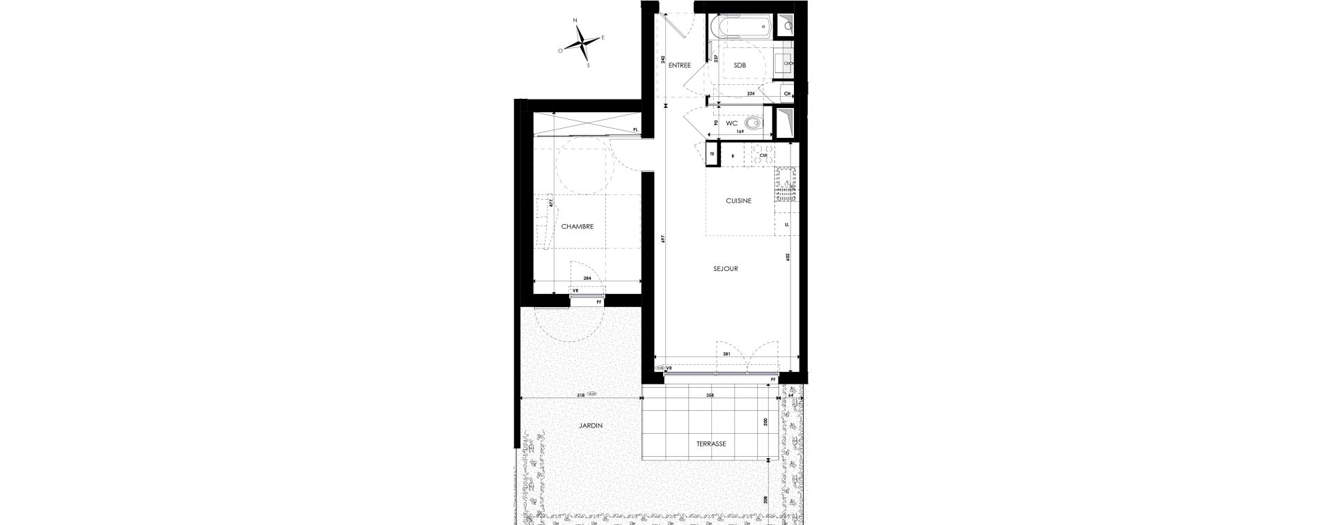 Appartement T2 de 47,20 m2 &agrave; Six-Fours-Les-Plages Les playes